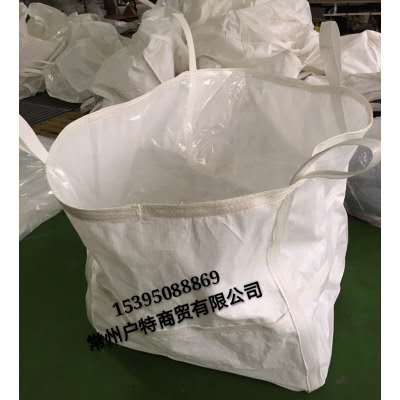 江蘇廠家批發(fā)新料白色四吊環(huán)噸袋pp袋 承重1噸橋梁預(yù)壓噸袋高清圖片 高清大圖